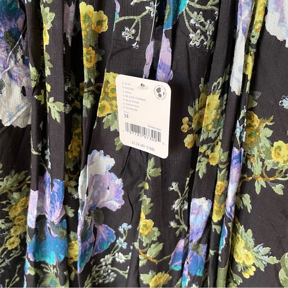 NEW Free People Beck Mini Dress In Black Combo - Picture 10 of 14